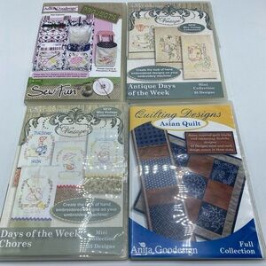 Anita Goodesign Quilt Embroidery Designs Asian, Chores, Week Days, Projects